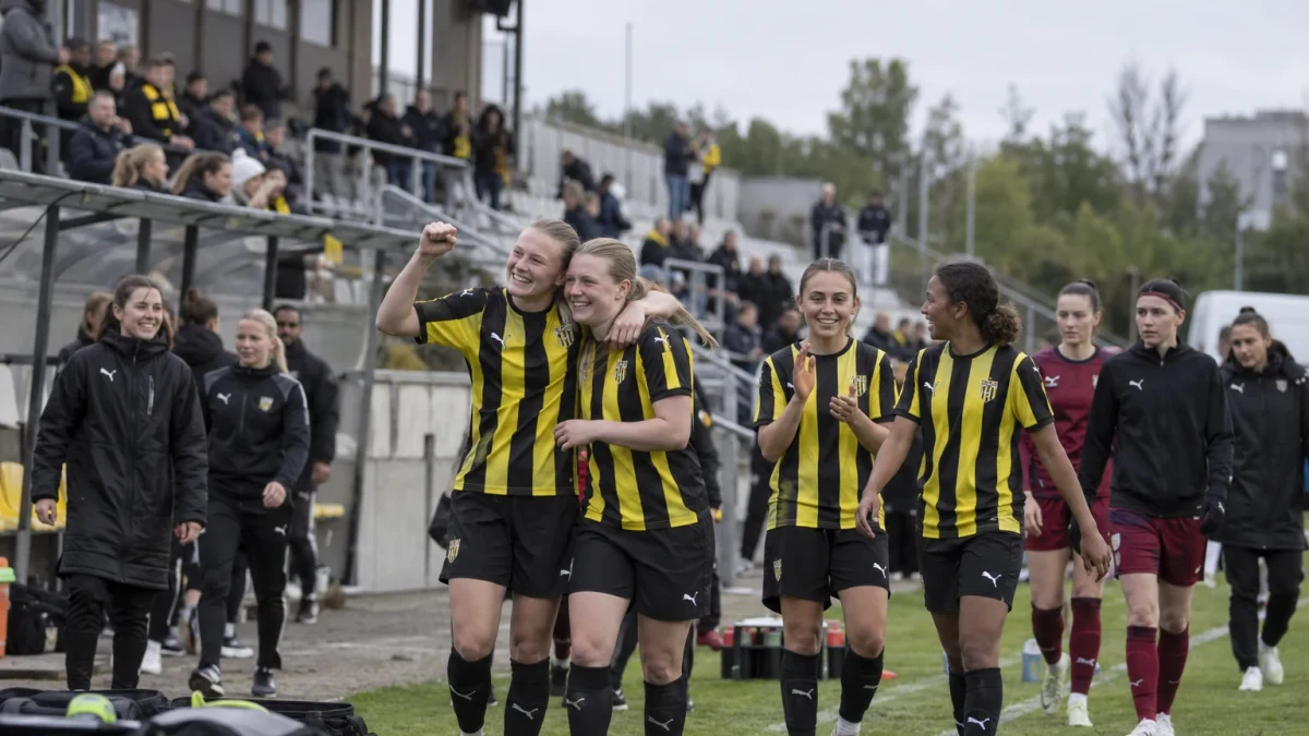 Häcken vann med 9-0 mot Uppsala